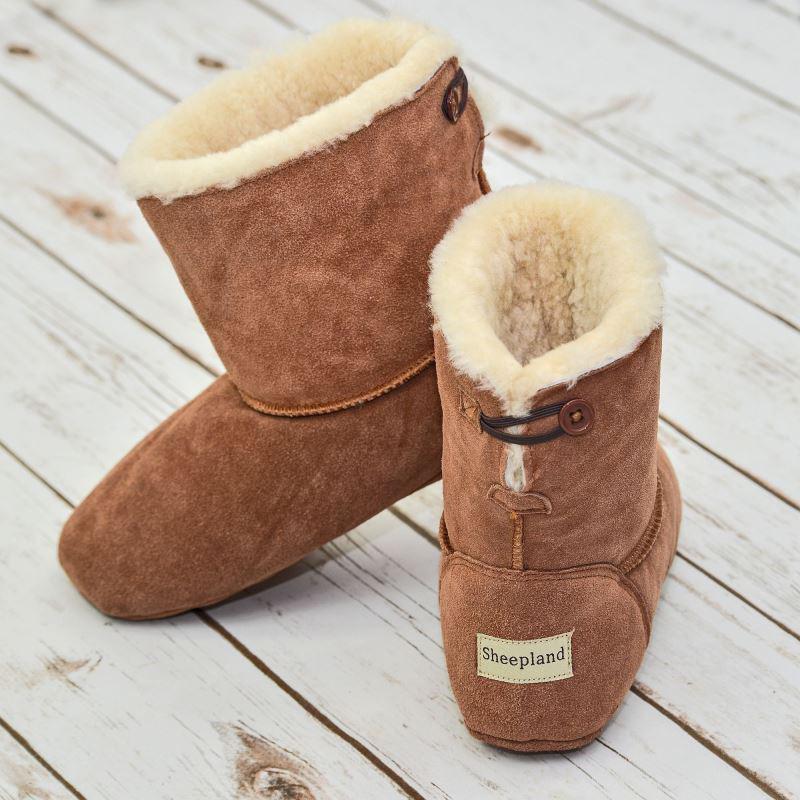Luxury Sheepskin Slipper Boots 