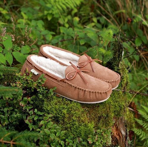 Sheepskin Loafer with a Slip Resistant Sole Size 4 only