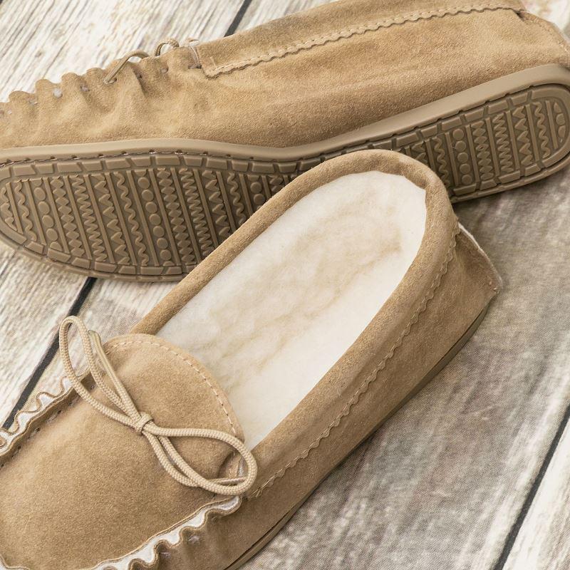 sheep wool moccasins