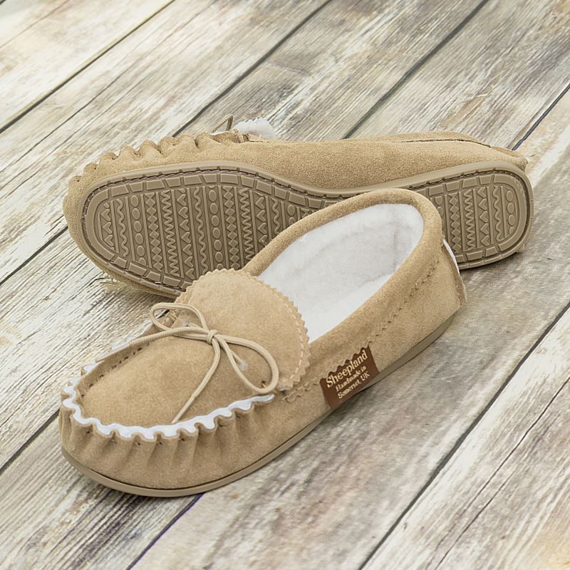 Handmade Sahara Luxury Sheepskin Moccasins Sheepskin.co.uk
