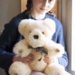 Baby safe Sheepskin Teddy bear. Luxury bear, Handmade in the UK