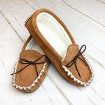 British Handmade Whiskey Luxury Somerset Sheepskin Moccasins