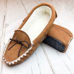 British Handmade Whiskey Luxury Somerset Sheepskin Moccasins