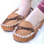 British Handmade Whiskey Luxury Somerset Sheepskin Moccasins