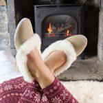 Sheepland Sheepskin Handmade British Charlotte Slippers