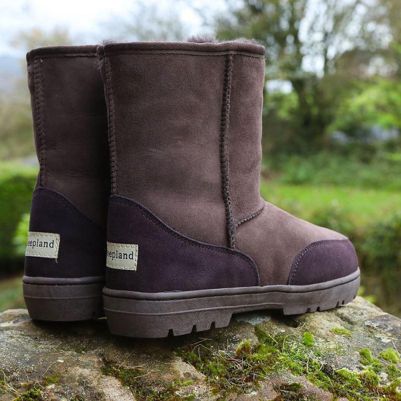 Short Outdoor Classic Sheepskin Boots 