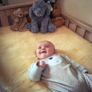 Baby Sheepskin Crib Topper