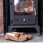 British Handmade Whiskey Luxury Somerset Sheepskin Moccasins