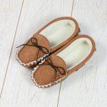 British Handmade Whiskey Luxury Somerset Sheepskin Moccasins