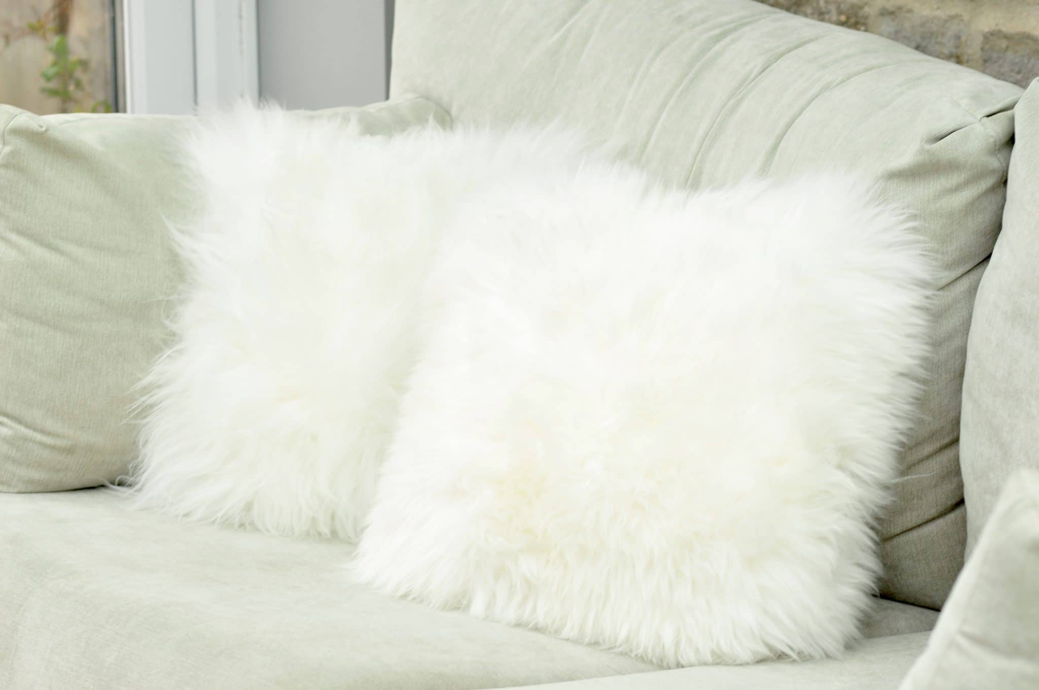 big white fluffy pillows