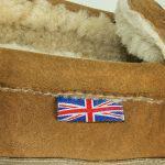 Thick sheepskin fur, ideal for cold feet. British Sheepskin slippers.