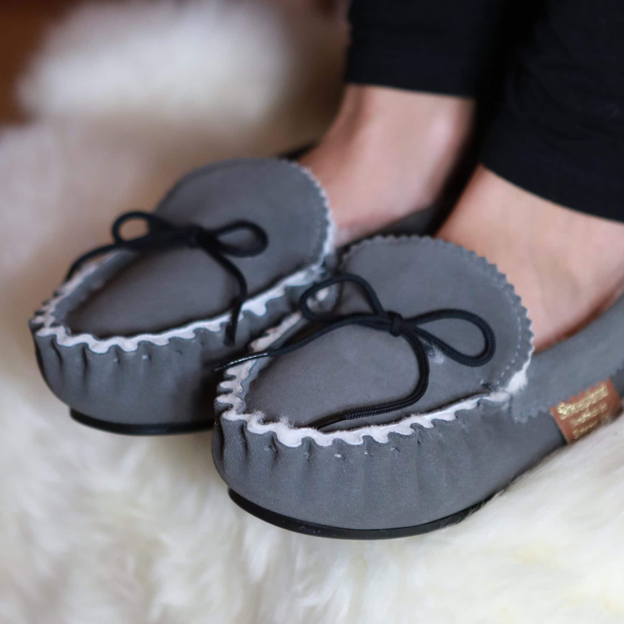 mens sheepskin moccasins uk