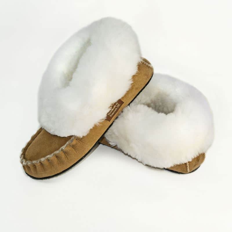 sheepskin booties for elderly
