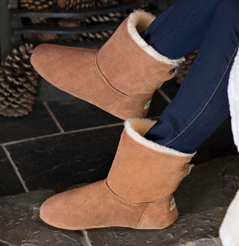 tan slipper boots