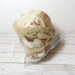 Mixed 100% sheepskin offcuts, large bag of sheepskin pieces