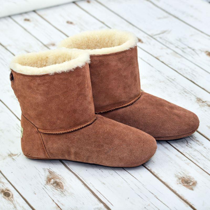 childrens sheepskin slipper boots