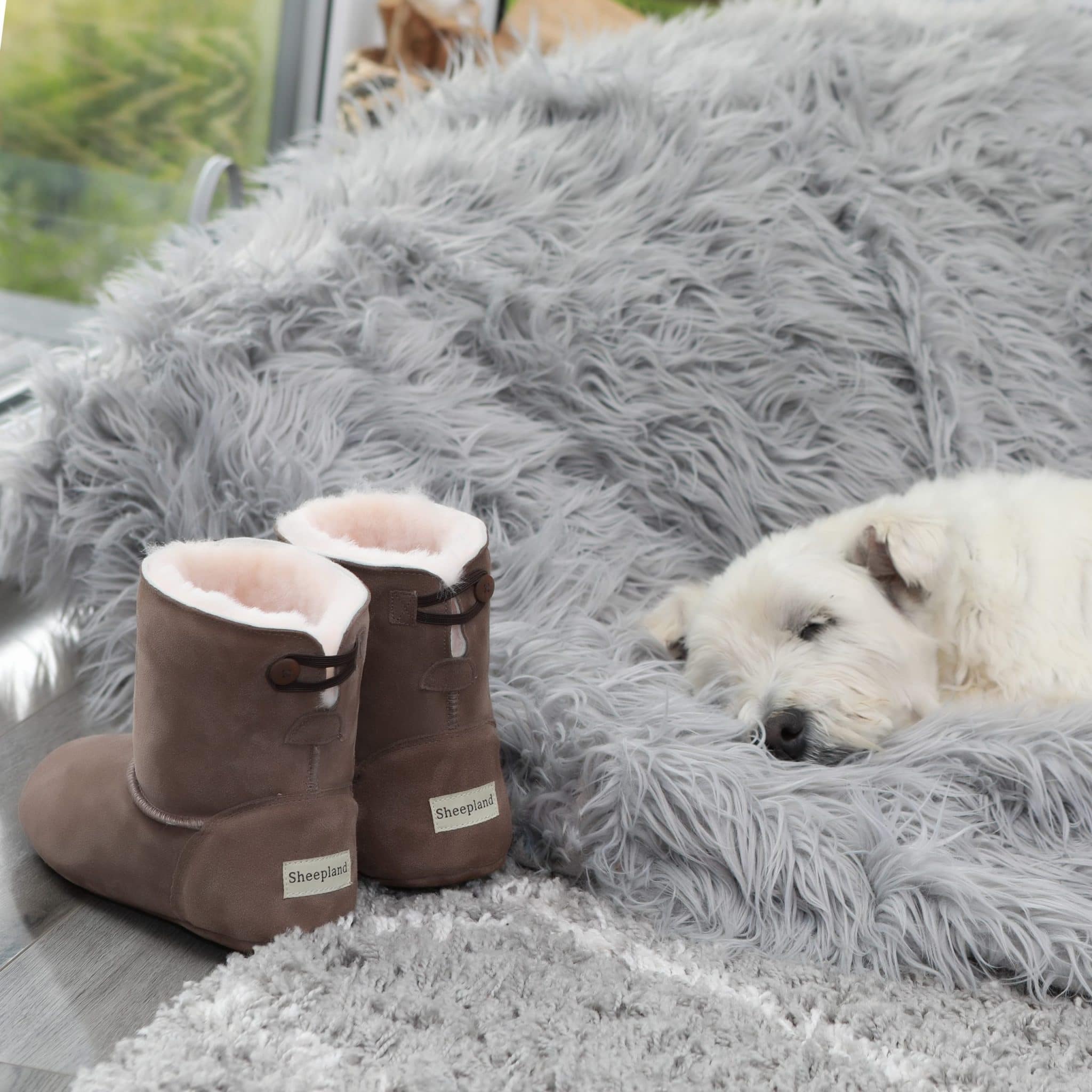 furry slipper boots uk
