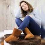 Indoor slipper boots, beautifully made indoor sheepskin boots