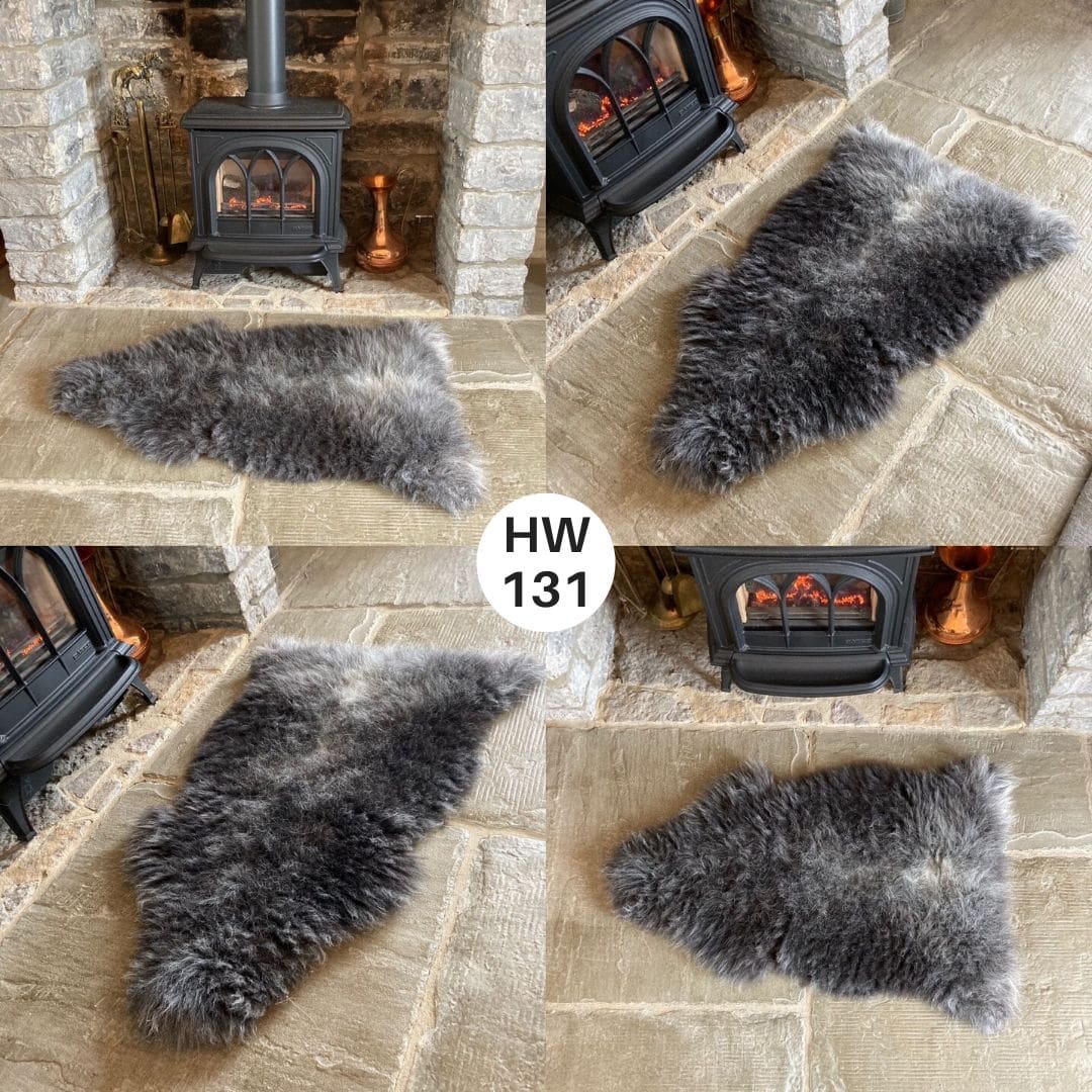 100 British Grey Herdwick Sheepskin Rugs Sheepskin.co.uk