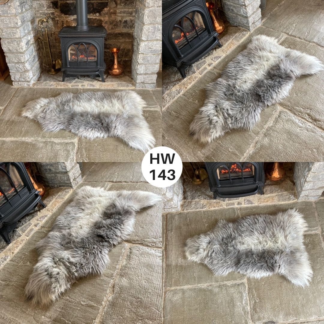 100 British Grey Herdwick Sheepskin Rugs Sheepskin.co.uk