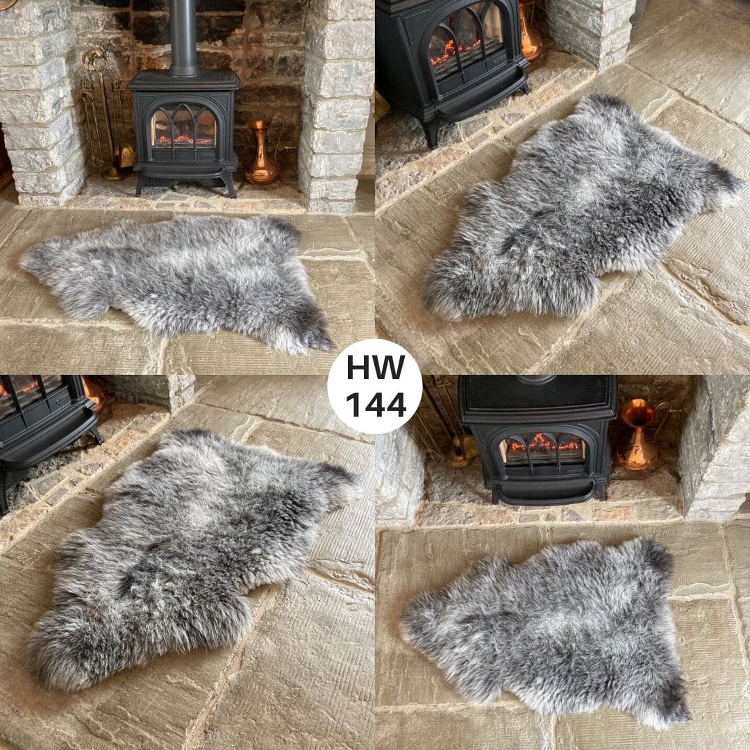 100 British Grey Herdwick Sheepskin Rugs Sheepskin.co.uk