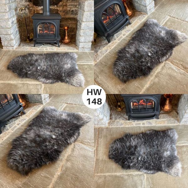 100 British Grey Herdwick Sheepskin Rugs Sheepskin.co.uk