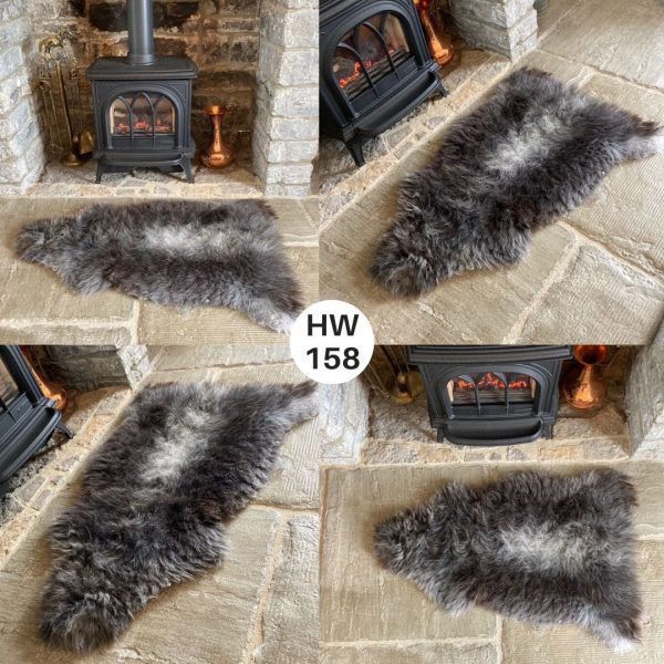 100 British Grey Herdwick Sheepskin Rugs Sheepskin.co.uk