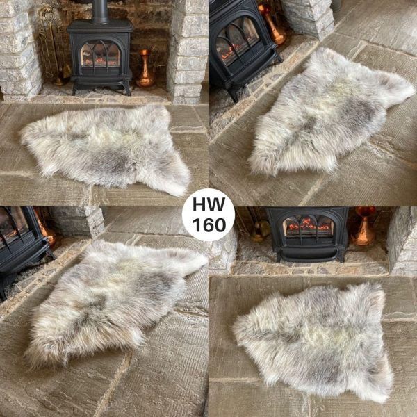 100 British Grey Herdwick Sheepskin Rugs Sheepskin.co.uk