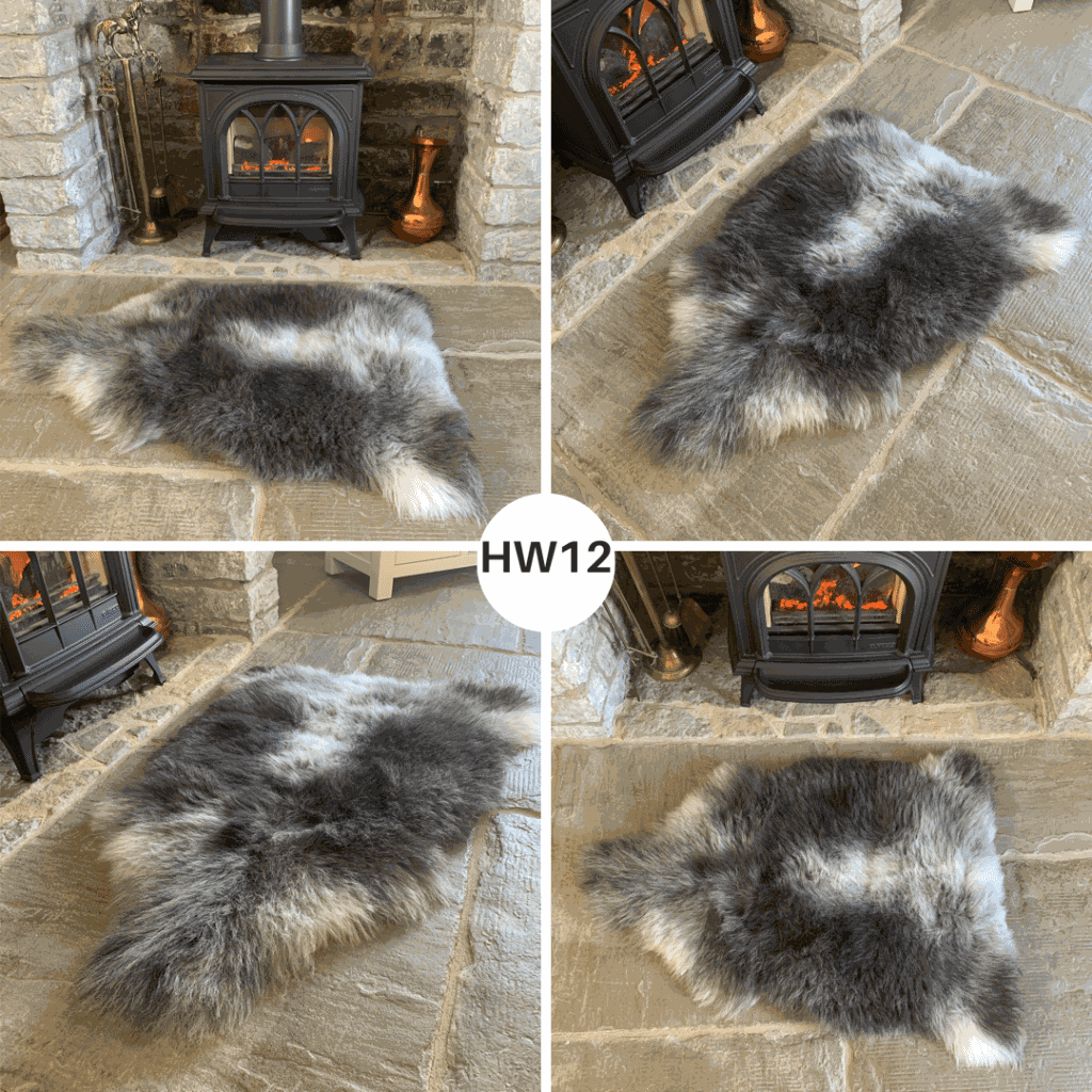 100 British Grey Herdwick Sheepskin Rugs Sheepskin.co.uk