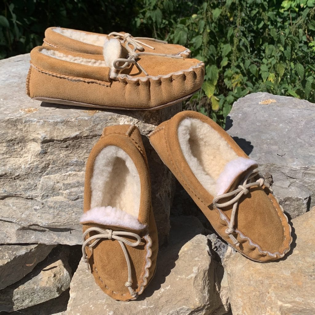 Sheepskin Slippers for Children 