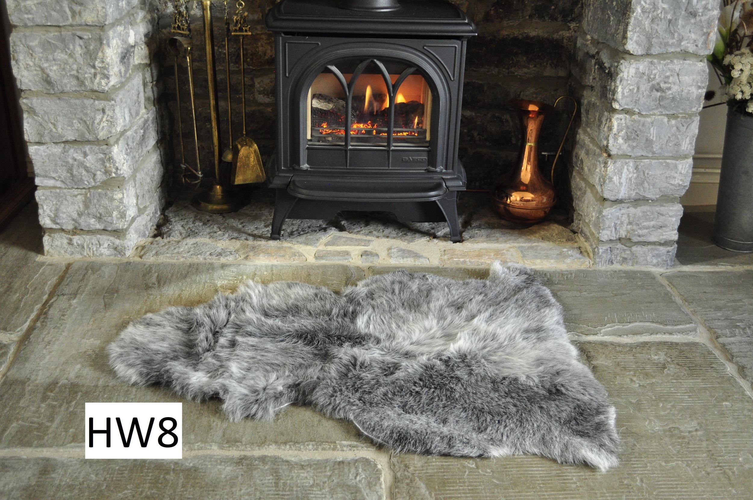 100 British Grey Herdwick Sheepskin Rugs Sheepskin.co.uk