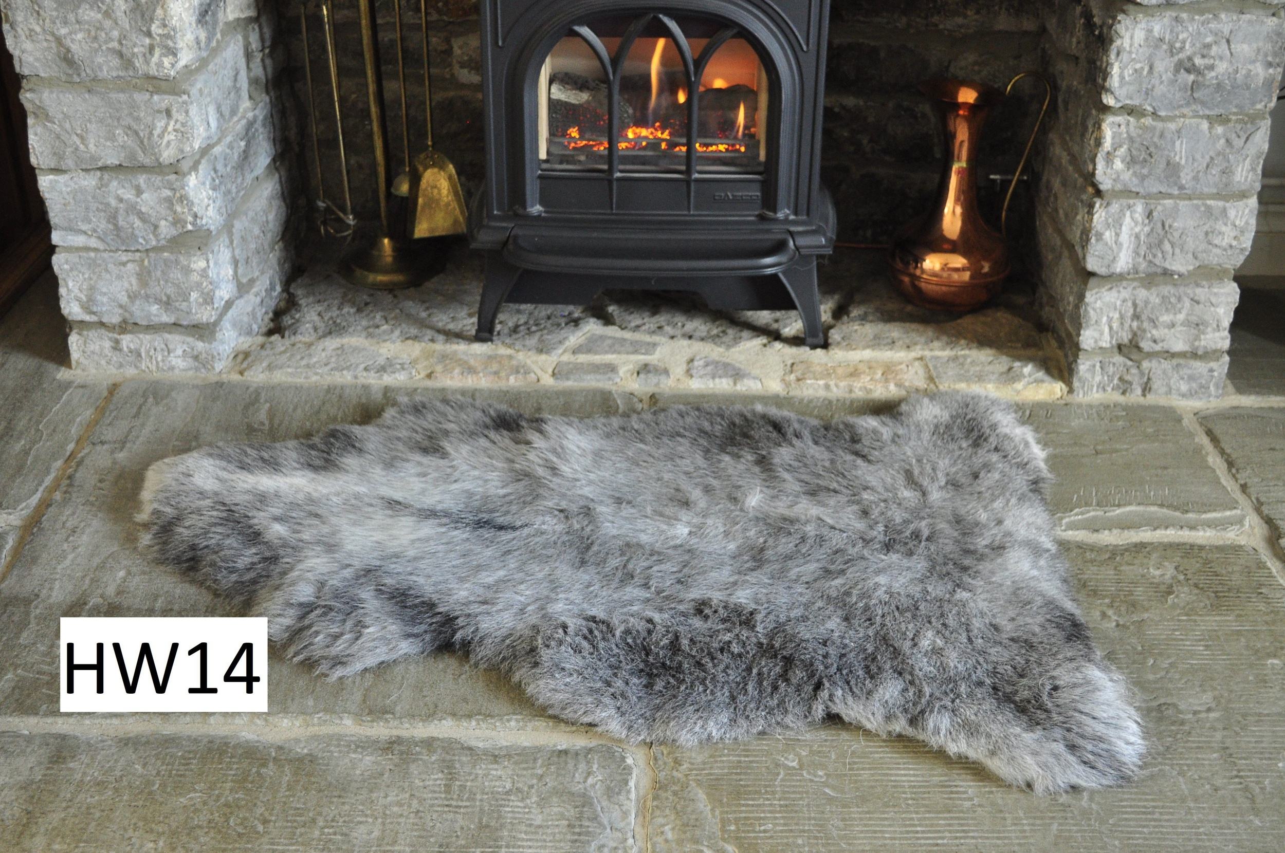 100 British Grey Herdwick Sheepskin Rugs Sheepskin.co.uk