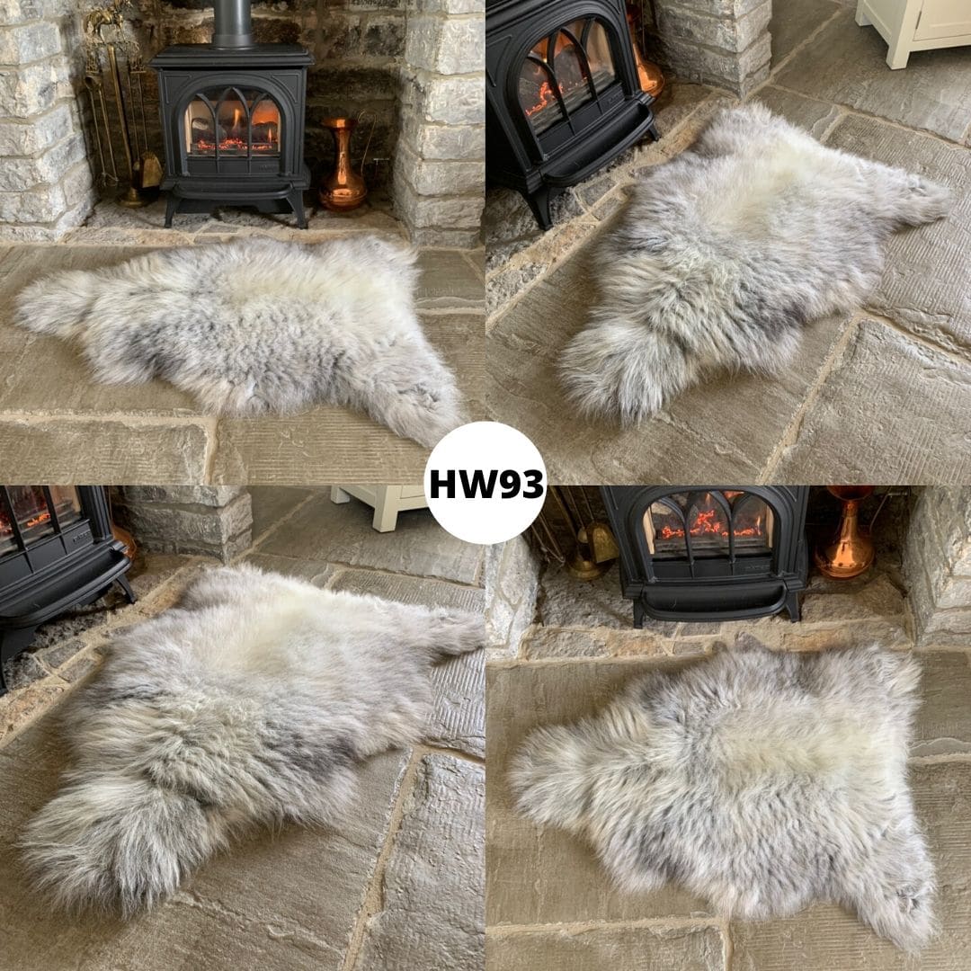 100 British Grey Herdwick Sheepskin Rugs Sheepskin.co.uk