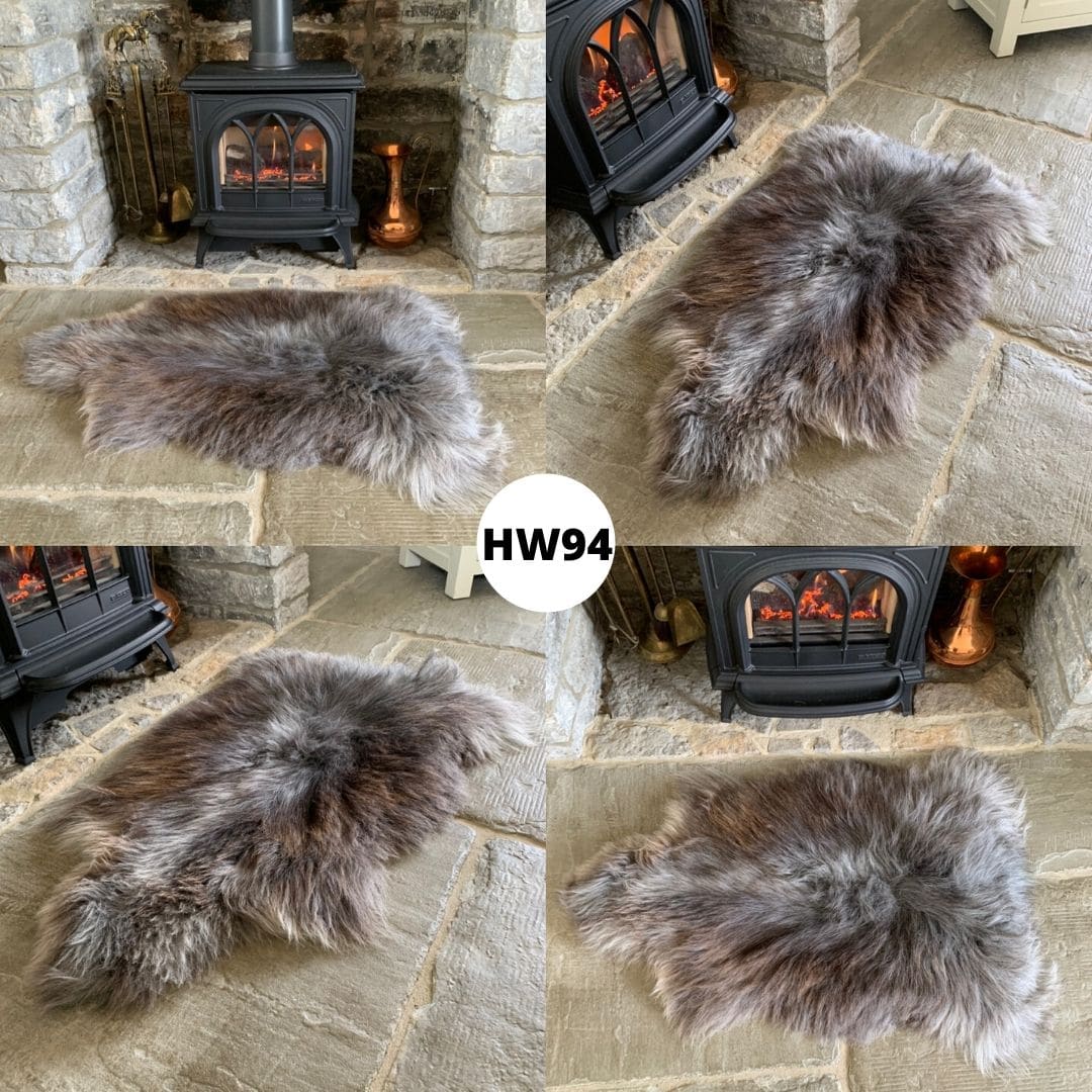 100 British Grey Herdwick Sheepskin Rugs Sheepskin.co.uk
