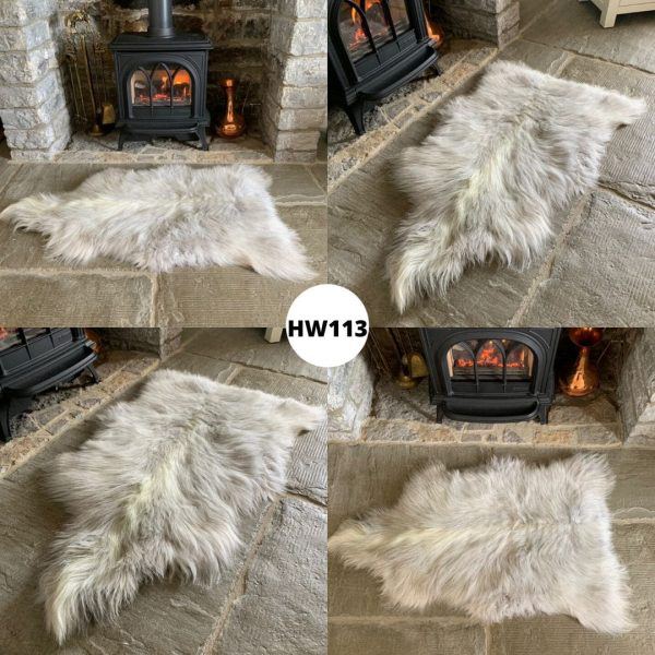 100 British Grey Herdwick Sheepskin Rugs Sheepskin.co.uk