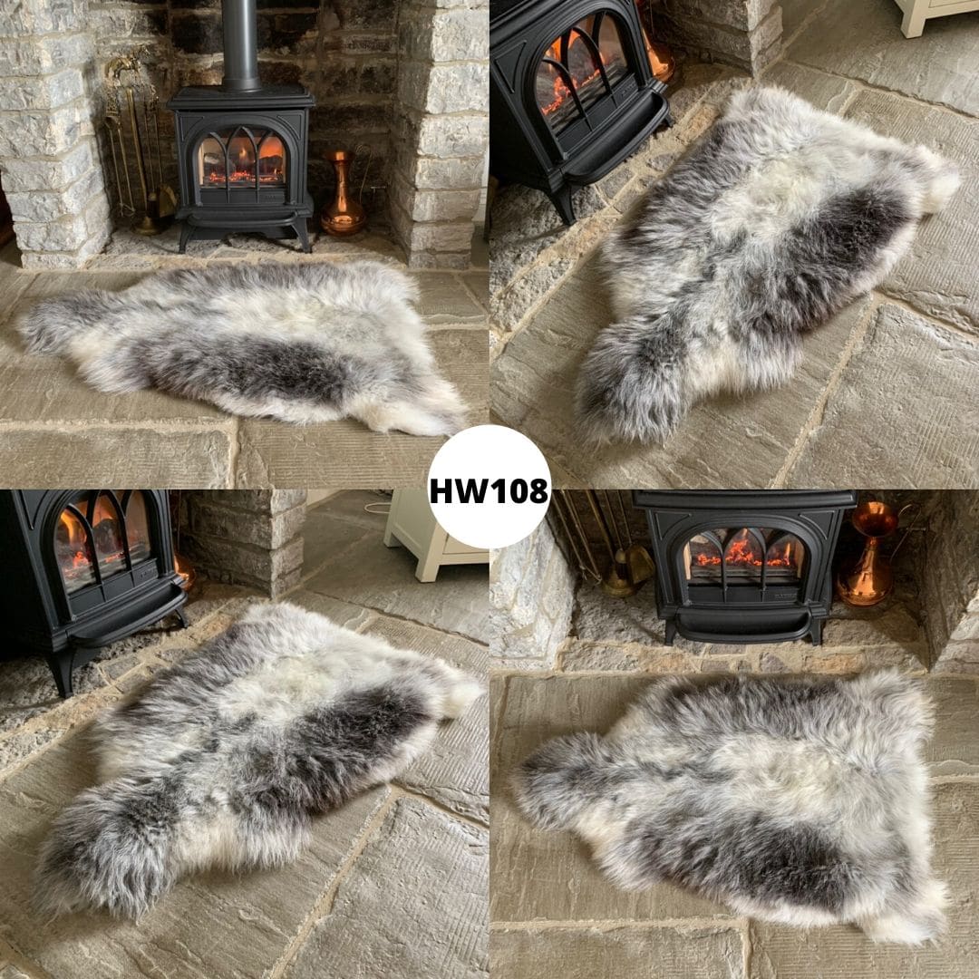 100 British Grey Herdwick Sheepskin Rugs Sheepskin.co.uk