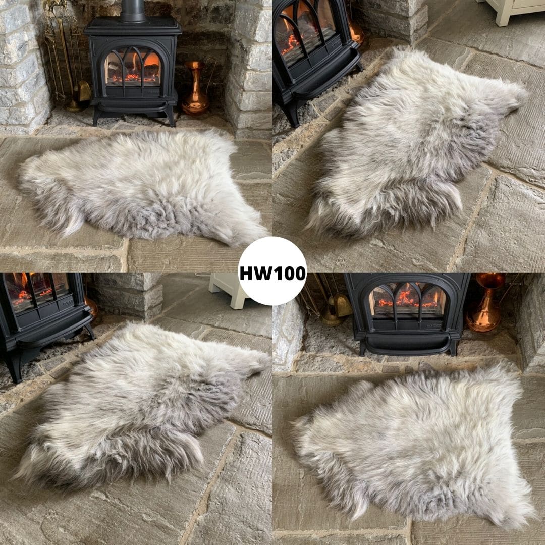 100 British Grey Herdwick Sheepskin Rugs Sheepskin.co.uk