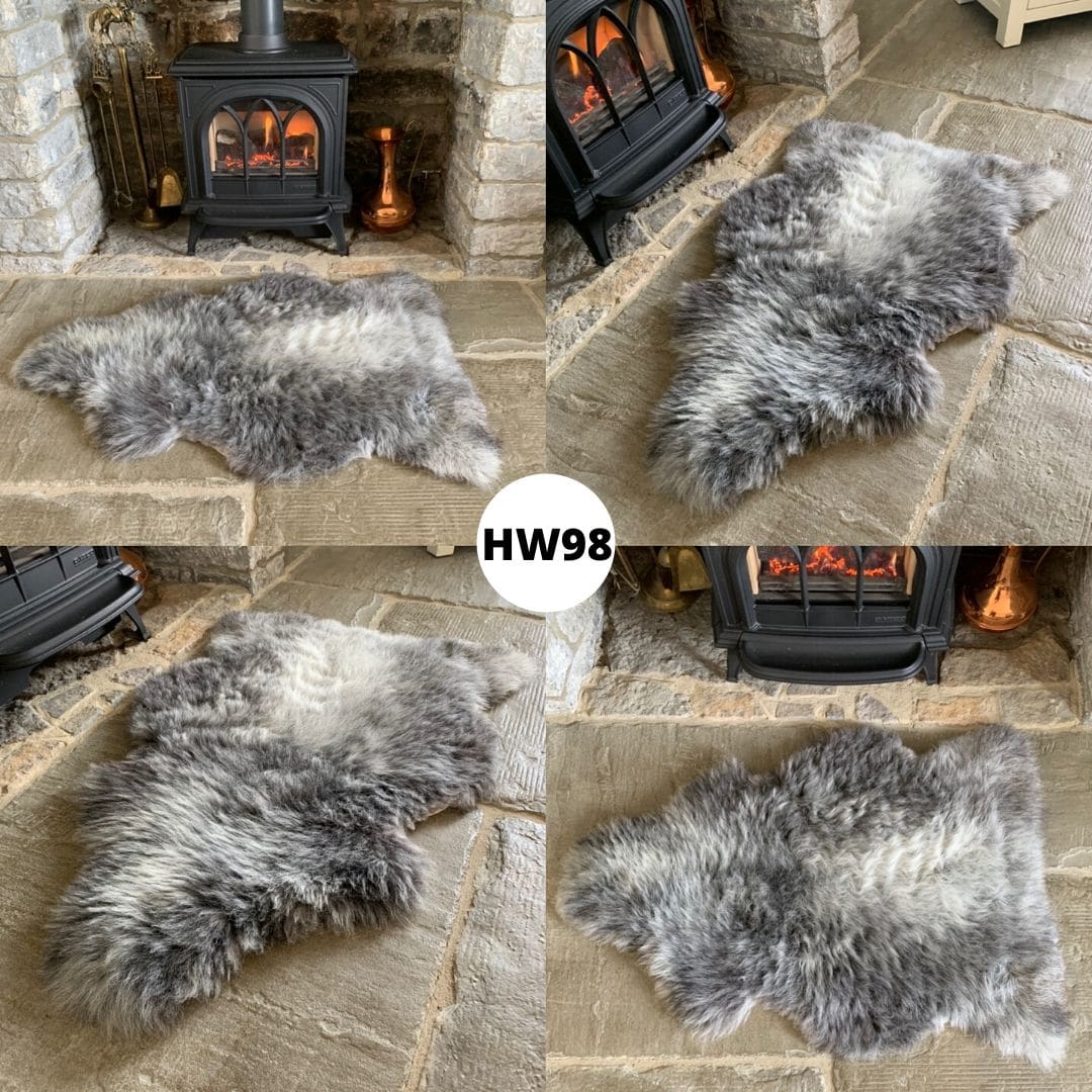 100 British Grey Herdwick Sheepskin Rugs Sheepskin.co.uk