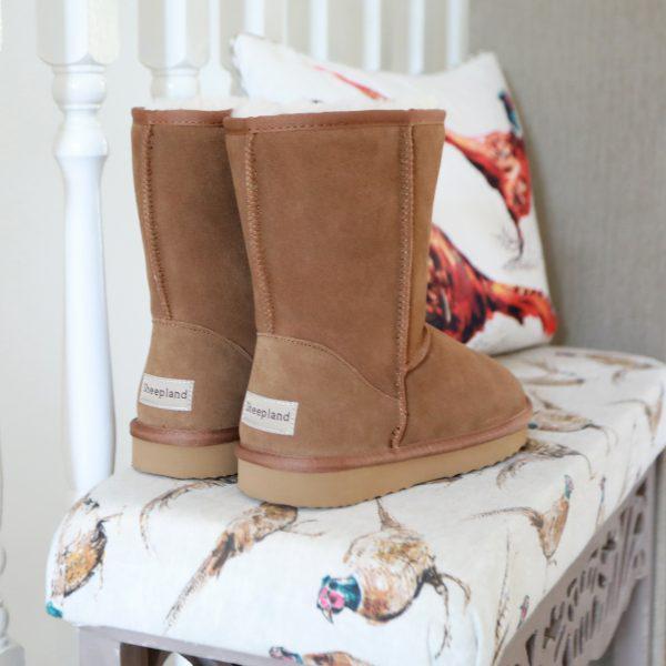 real shearling boots