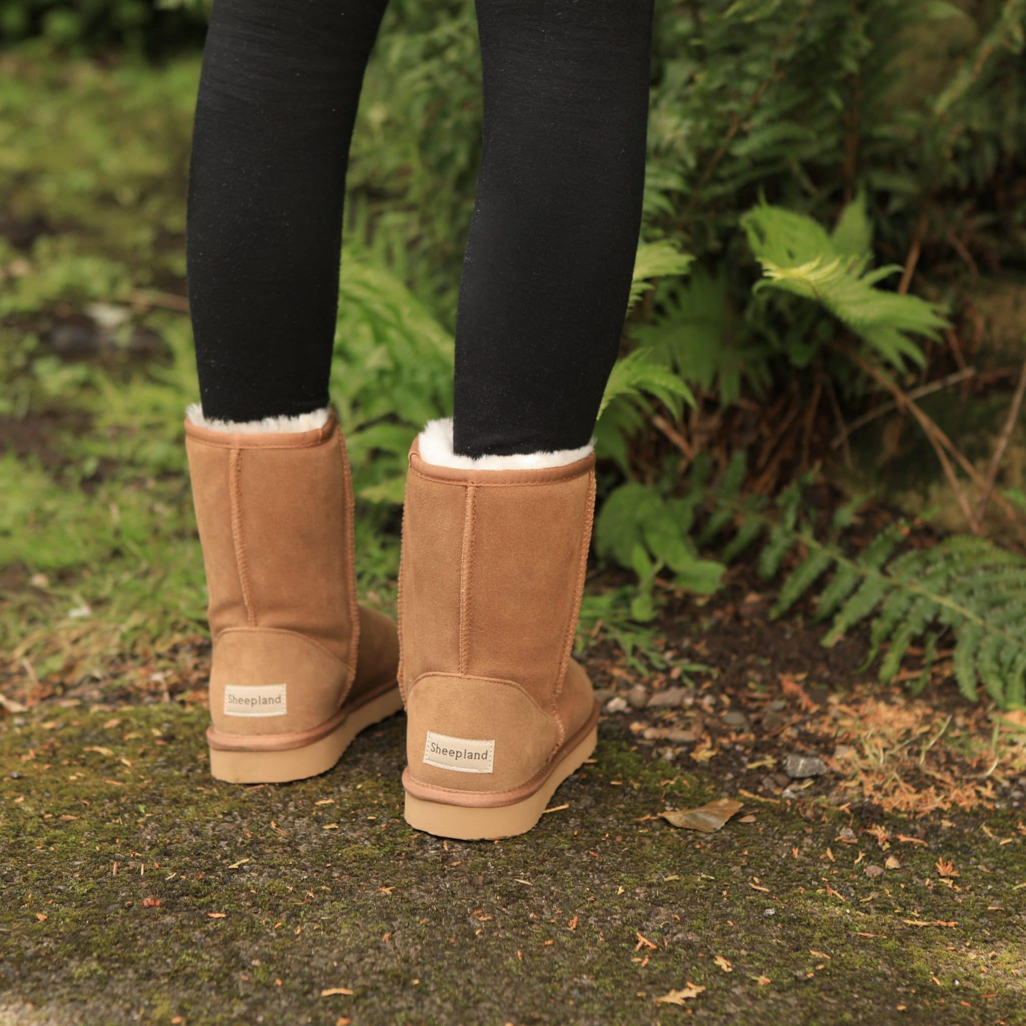 sheepskin outdoor boots