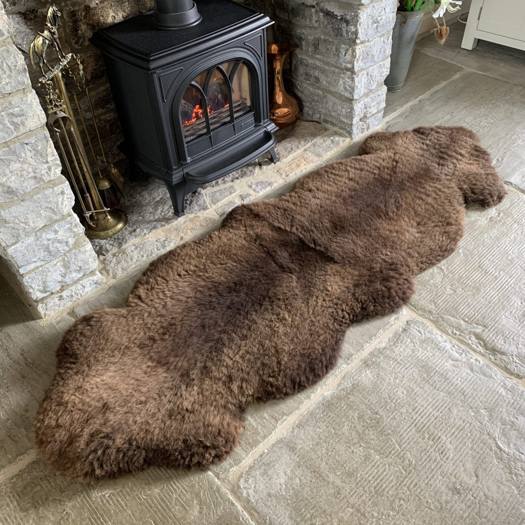 British Organic Double Sheepskin Rug Sheepskin.co.uk