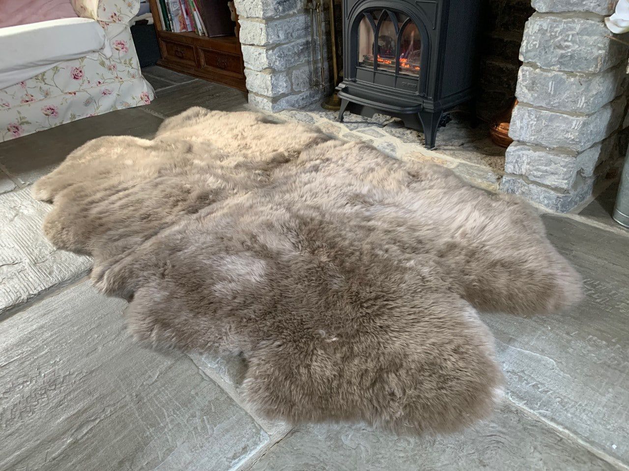 Sheepland Quad Sheepskin Fur Rug Sheepskin.co.uk