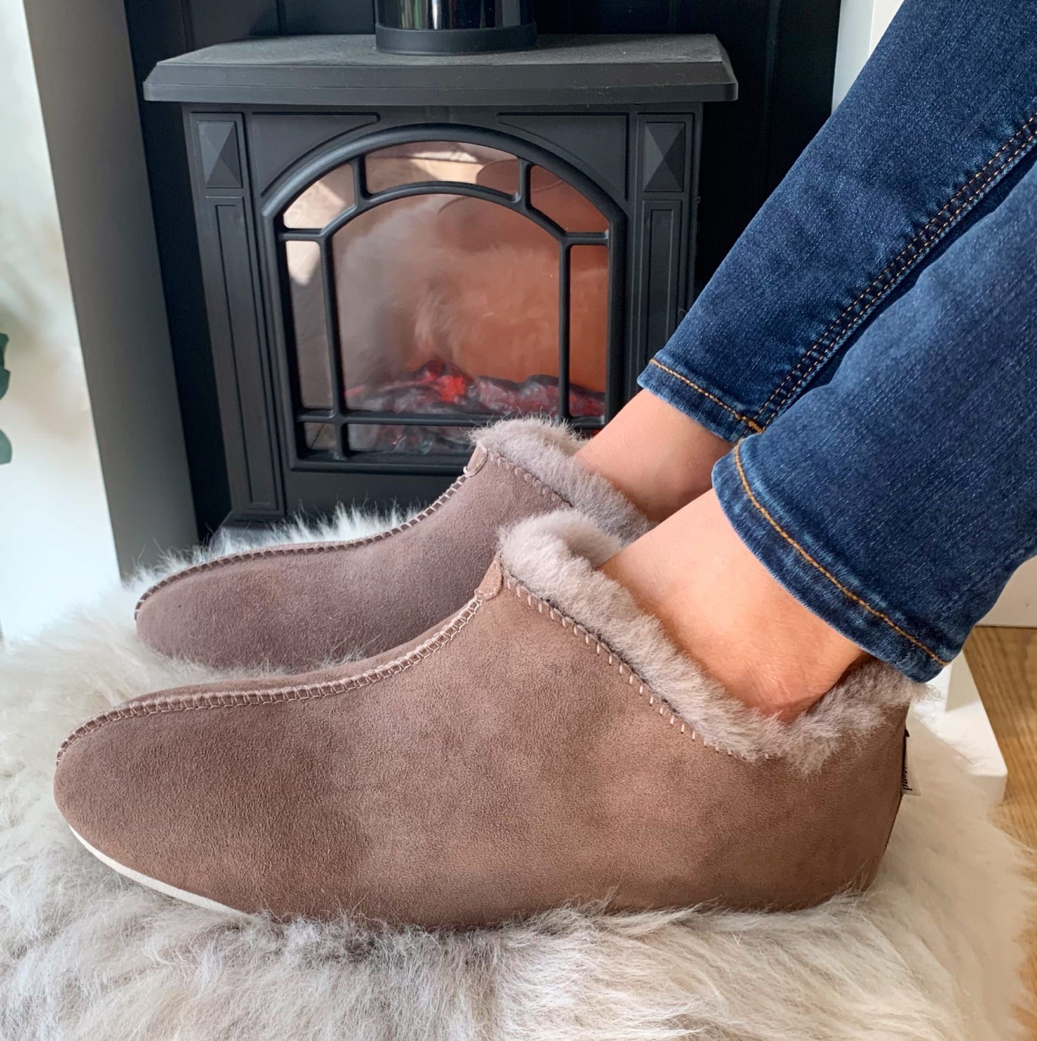 Women's Sheepskin Slippers Boots