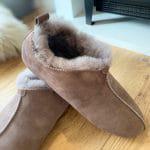 Close Up of Snugs Sheepskin Slippers