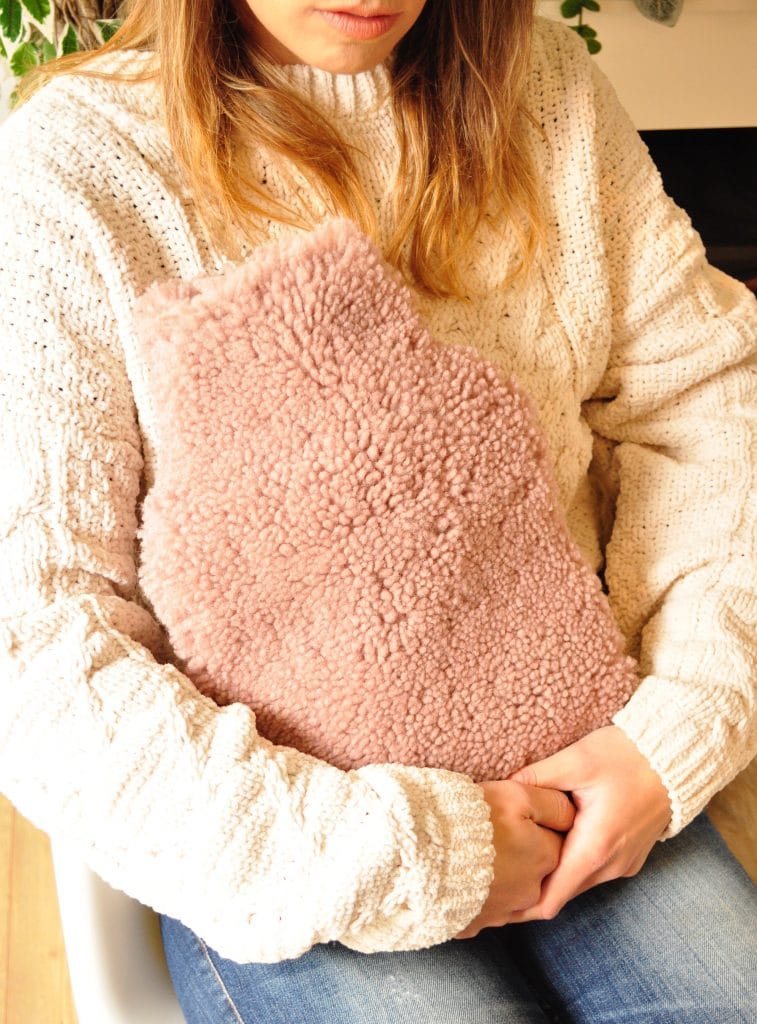 British made Sheepskin Hot Water Bottle Cover Sheepskin.co.uk