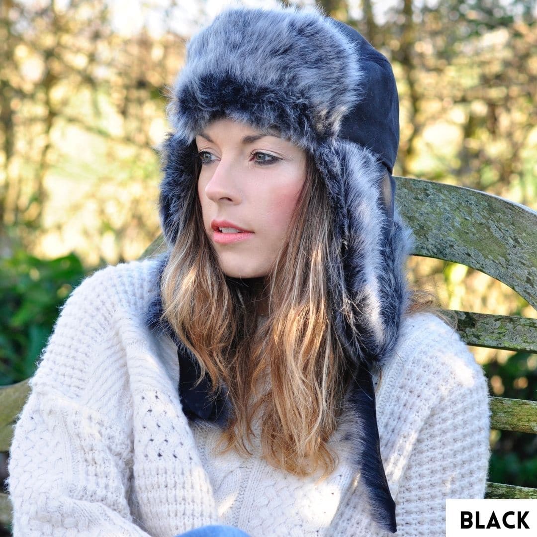 trapper hat sheepskin