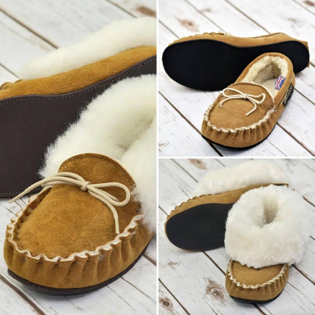 British Traditional Range Handmade Sheepskin Slippers 