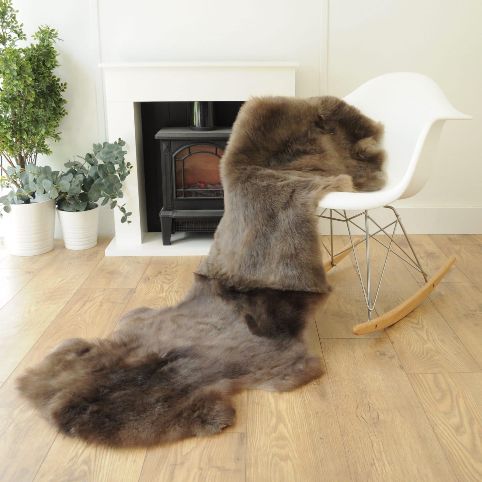 100 British Grey Herdwick Sheepskin Rugs Sheepskin.co.uk