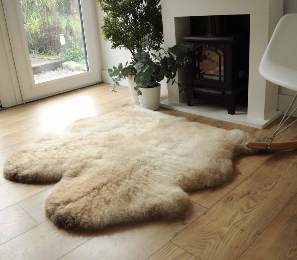 Lamblad Extra Large Genuine Sheepskin Rug – Grey, 60x180cm, UK Made, Machine Washable