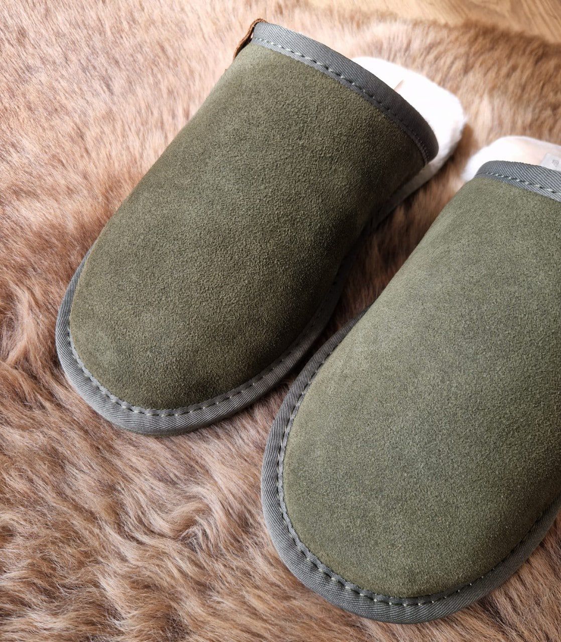 mens sheepskin mules uk
